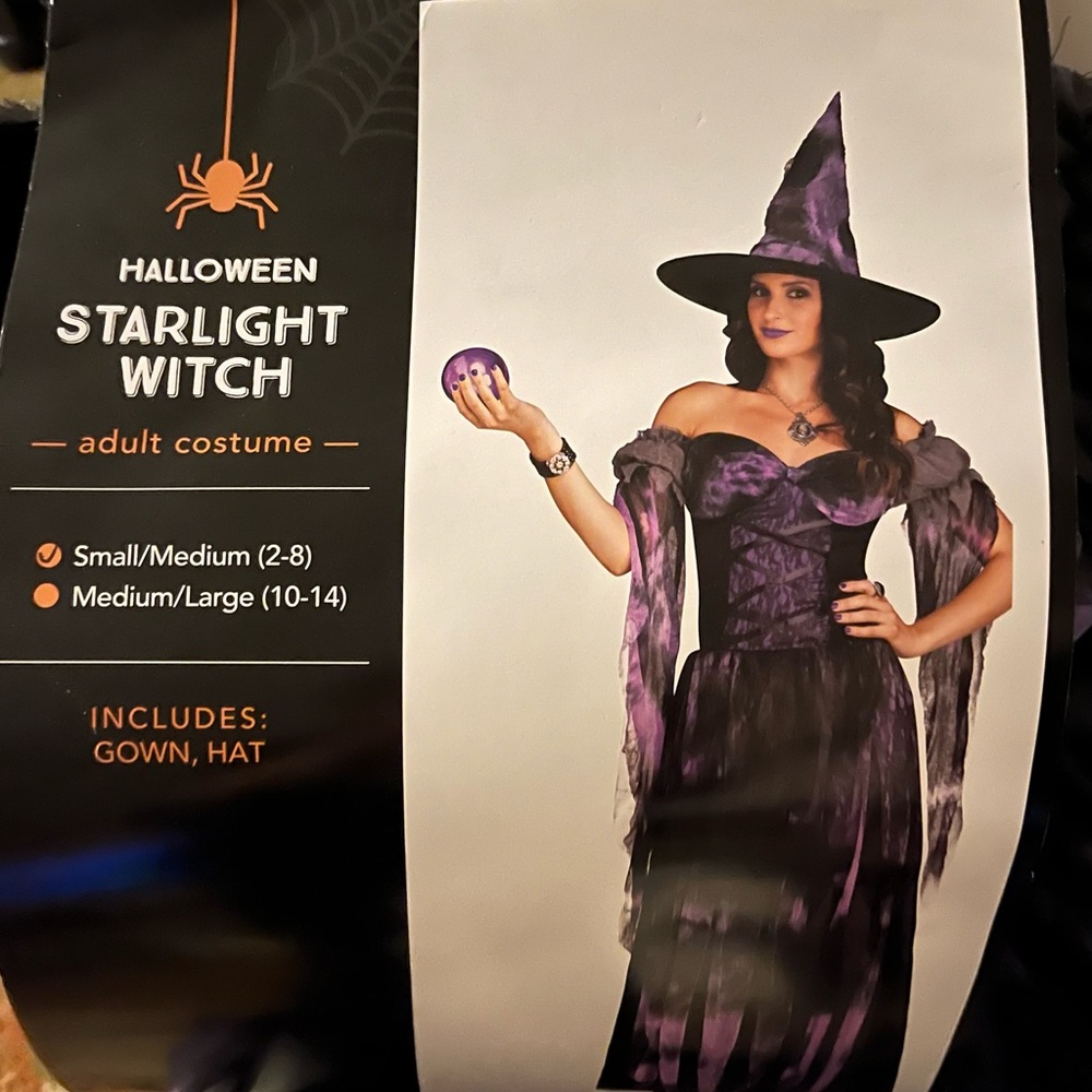 Starlight Witch Halloween Costume S 2 - 8 NWT